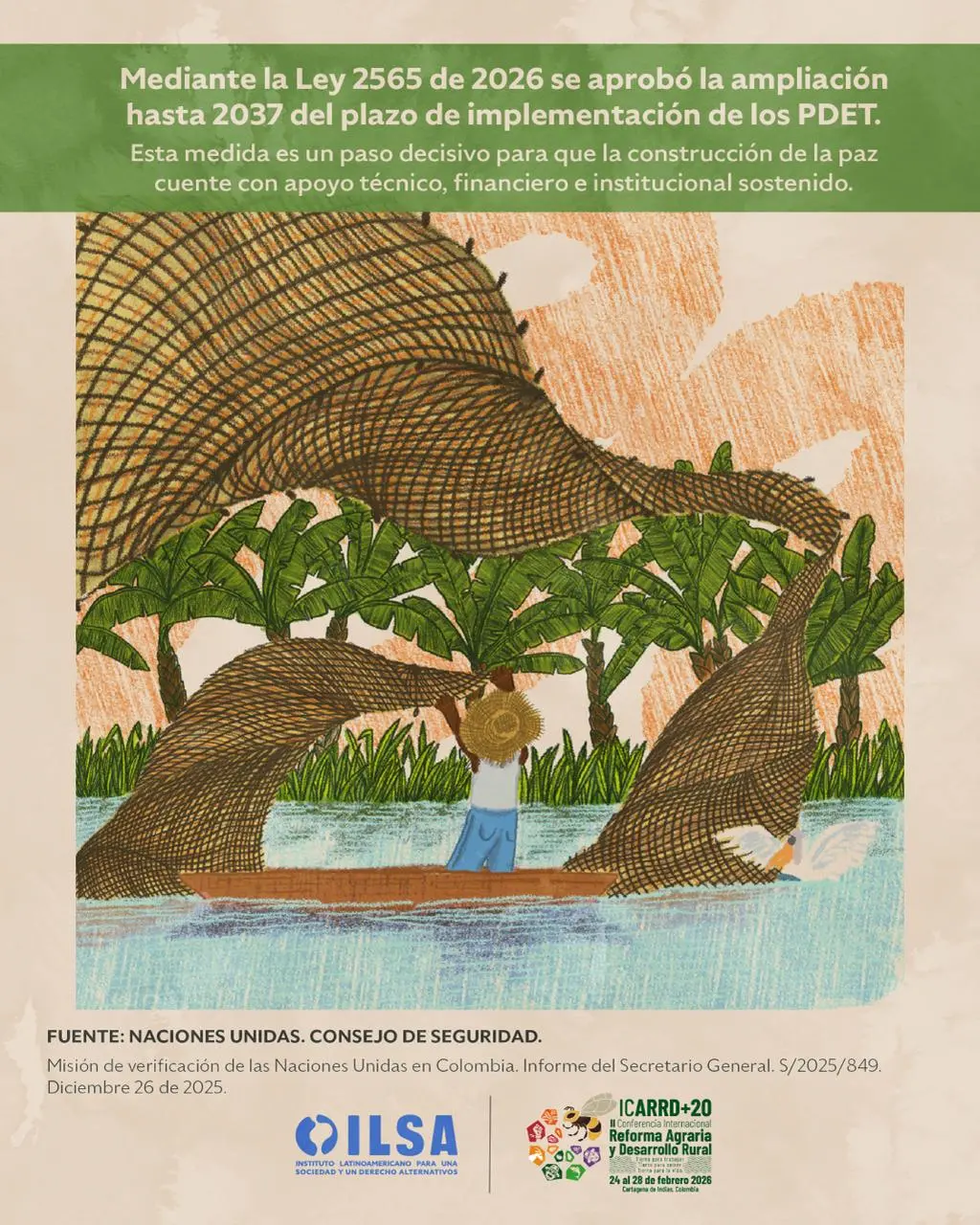 Publicación de difusión del conversatorio ICARRD+20 en redes sociales de ILSA — Imagen 2